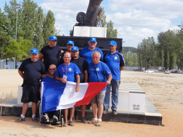 Equipe de France des pêcheurs handicapés.